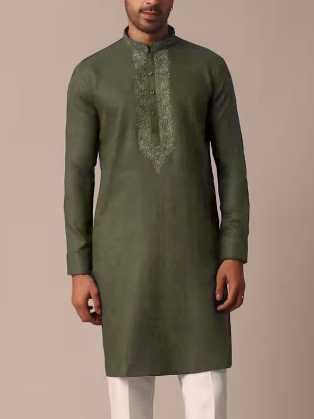 Kalki Kurta, Green, Men US36